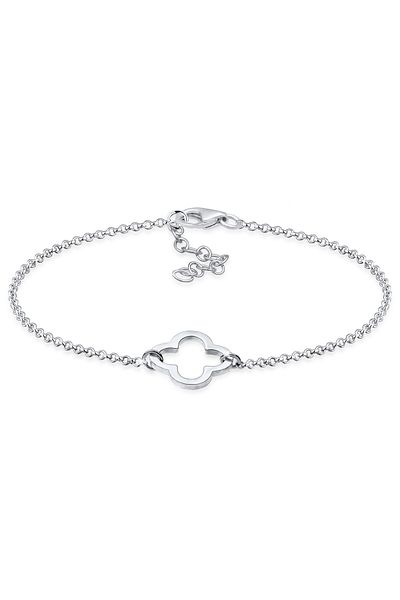 ELLI Brățară Doamnă Trifoi Cu Simbol Decupat În Argint Sterling 925