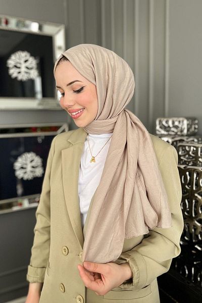 Aker Milky Brown Bamboo Shawl -6060700-932