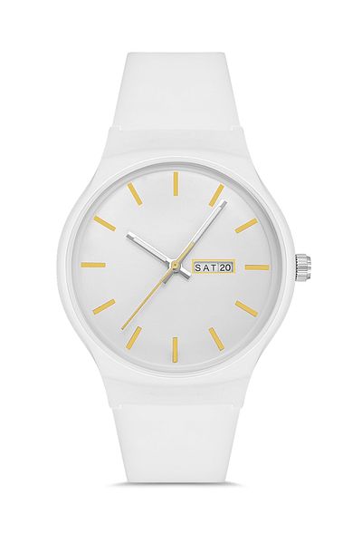Aqua Di Polo 1987 ساعة يد سيليكون بيضاء للجنسين APWR 031811