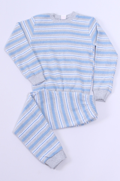 HÇM ERKEK ÇOCUK PİJAMA TAKIMI ÇİZGİLİ RİBANALI A35