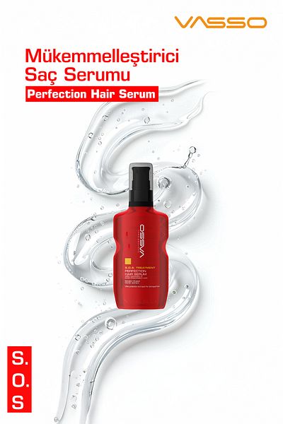 VASSO WOMEN Keratin Emergency Rescue Broken End Repair Serum for Excessive Damaged Hair -Hair Serum 100 ml