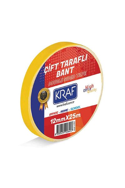 KRAF 5 Τεμάχια 12 Μm X 25 Μέτρα Ταινία Διπλής Όψης