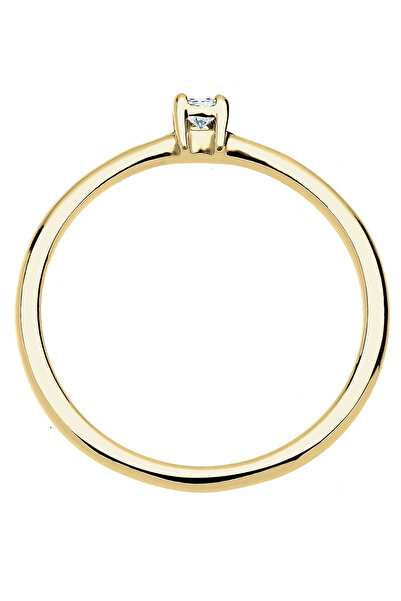 ELLI Ring Verlobung Diamant (0,03 ct.) 375 Gelbgold