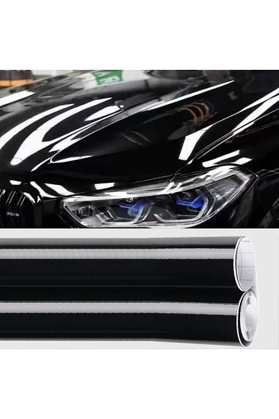 ESEMİZ Piano Black Black Air Ducted Bright Protection Gelatin Foil 30cm X 3 Meters