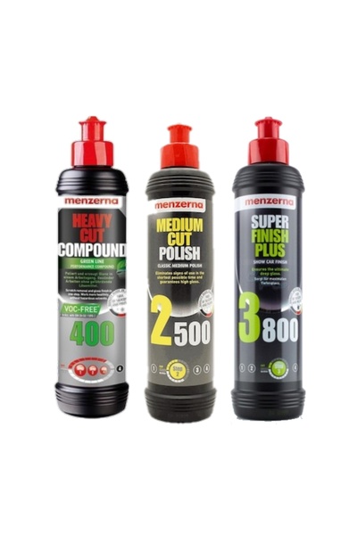 Menzerna 3 Lü Set 250ml 400 Green-2500-3800