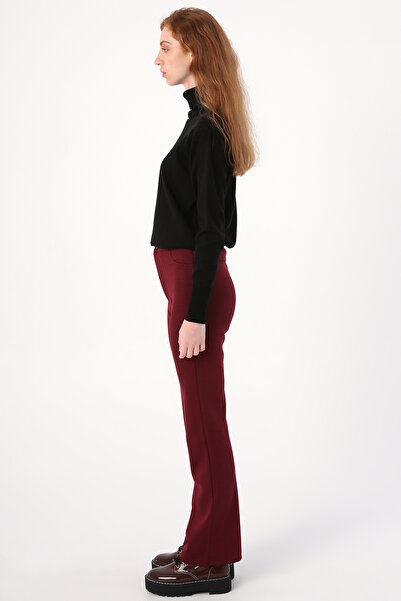 ALLDAY Claret Red Slit Trousers