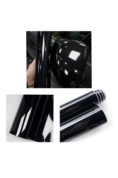 ESEMİZ Piano Black Black Air Ducted Bright Protection Gelatin Foil 50cm X 2 Meters