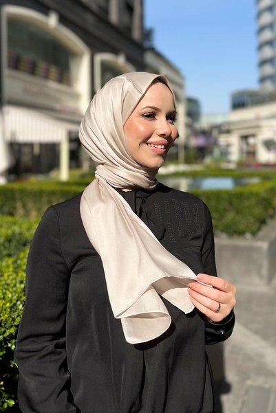 Aker Crystal Shawl - Solid Color -3030100-933 - Beige