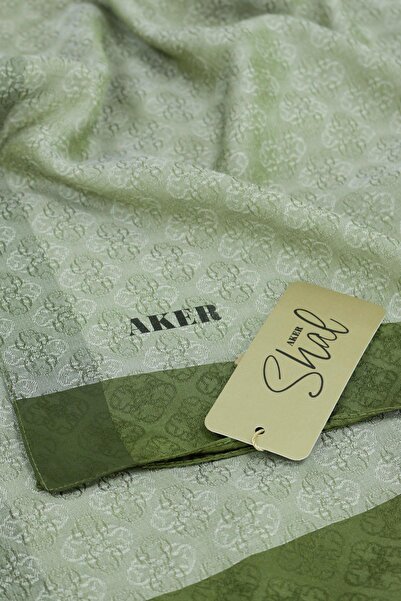 Aker Monogram Jakar Şal - 6060900-951 - Haki