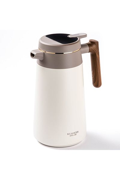 Tantitoni Okadi White Stainless Steel Thermos with Graduation 1.68L