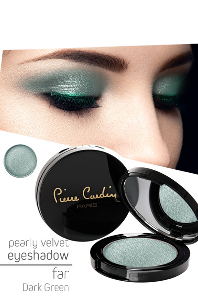 Pierre Cardin ظلال عيون بيرلي فيلفيت - ظلال عيون - أخضر داكن