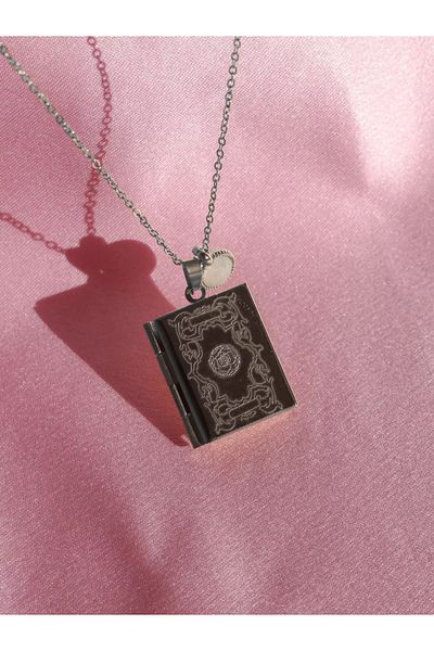 Reorah Collection 12 Princess Birth Month Steel Necklace - Book Cover, June