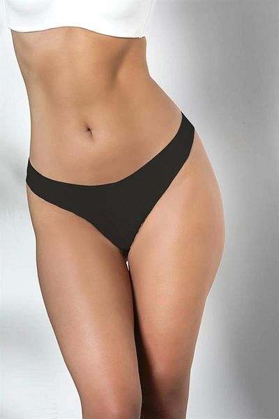 DEFNADA laser Cut Seamless BlacK String Panties - PacK of 3 No Trace (BRF21262)