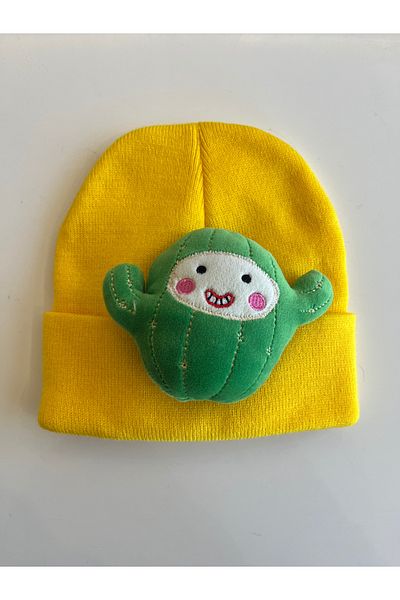 fethi mekik Children's Beret Figured Beret with Plush