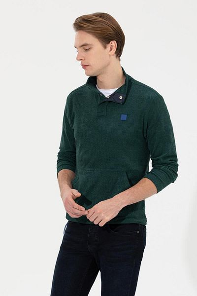 U.S. Polo Assn. Men's Green Sweatshirt