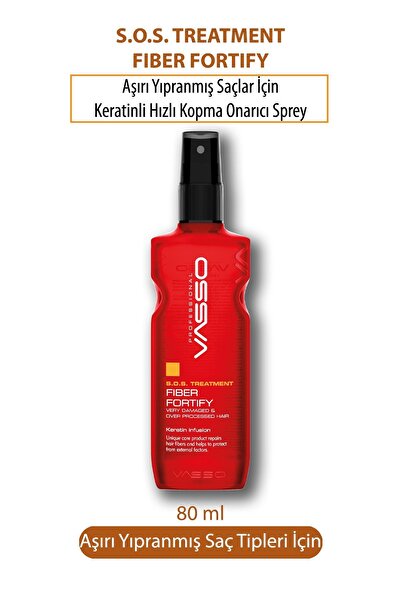 VASSO WOMEN Acil Kurtarma Fiber Keratin Bakım Hızlı Kopma Onarıcı Sprey Fiber...