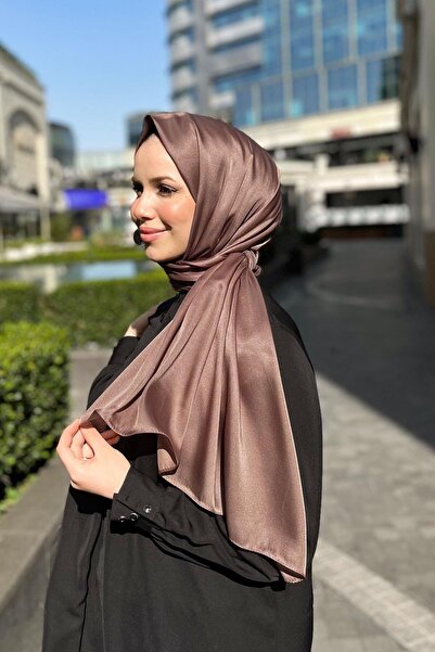 Aker Kristal Şal - Düz Renk - 3030100-982 - Kahve