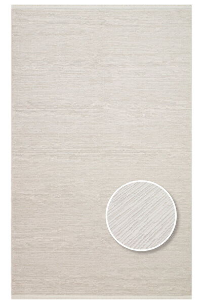 Kalesta Bergama Plaın Cream %100 Akrilik ile Üretilen Dayanıklı ve Yumuşak Dokulu Koridor, Salon Halısı