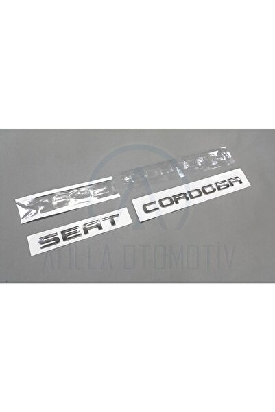 restinal Seat Cordoba 6k 6l 1998-2010 Compatible Trunk Lettering Set Chrome