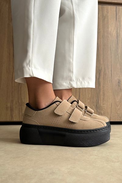 Mupa Shoes Γυναικεία αθλητικά παπούτσια ΜΠΕΖ SUEDE