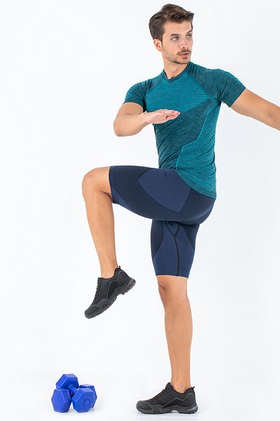 MioFit Ανδρικό αθλητικό μπλουζάκι με κοντό μανίκι χωρίς ραφές