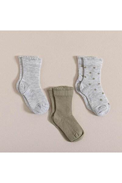 Chakra Love the Green Frilly 3 Piece Socks Green