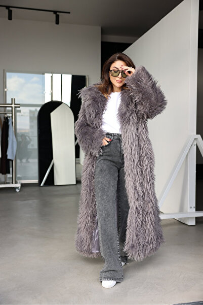 My Blog Antracytowe Boston Długie Sztuczne Futro- 510094