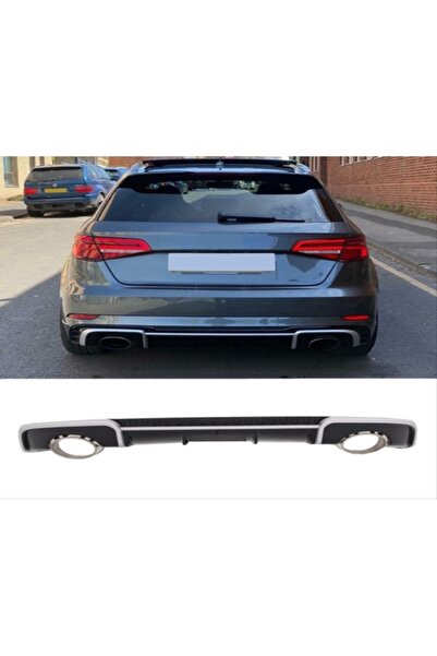 Genel Markalar A3 2013-2016 HATCHBACK İÇİN UYUMLU RS3 DİFÜZÖR (NORMAL TAMPON ...