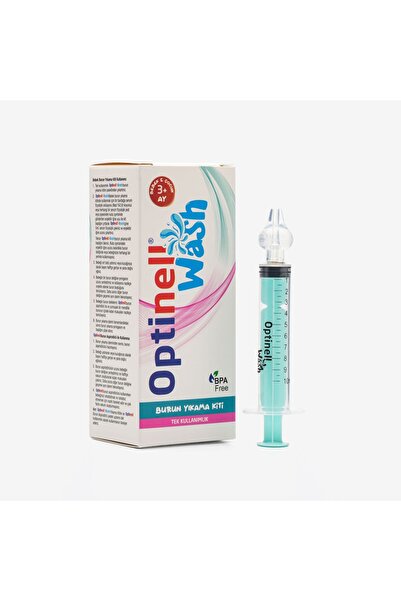 Optinell Bebek Burun Şırıngası, Burun Temzileme, Burun Yıkama Aspiratörü (1 A...