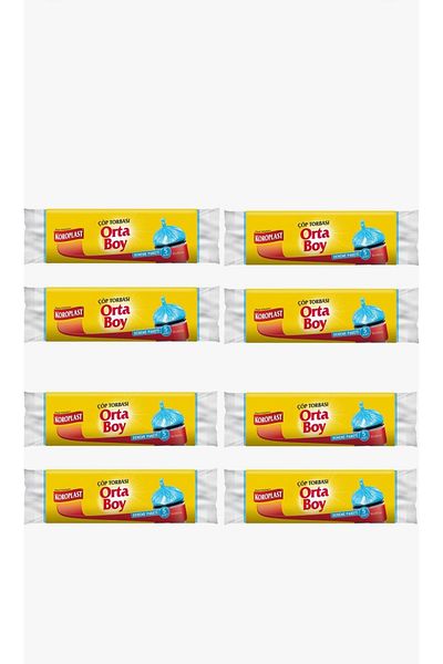 Koroplast Medium Size Garbage Bags Trial Pack 5 X 25 Pack :125Pcs(55*60)