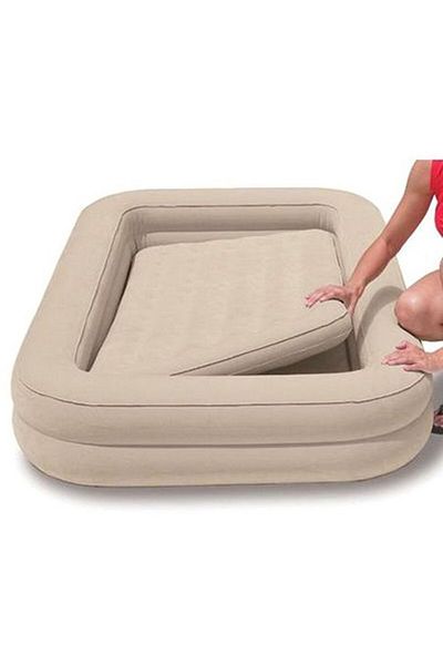 Intex Waterproof Kids Travel Airbed with Hand Pump