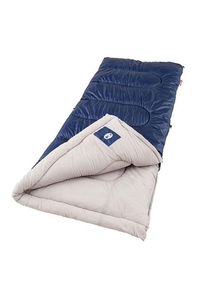 Coleman Brazos 30°F Rectangular Sleeping Bag Blue 75 x 33inch