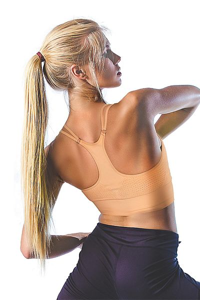 MioFit Sutien sport fără cusături, cu bretele duble la modă