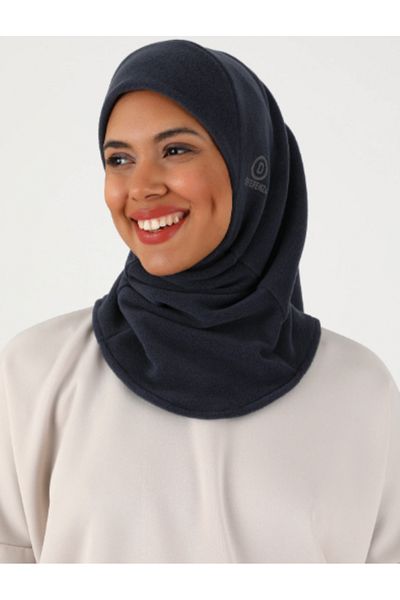 Differenza Καπάκι ολόγραμμα Hijab Thermal Fleece Anthracite