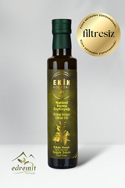 Ekin Kocadağ Filtresiz Erken Hasat Soğuk Sıkım Naturel Sızma Zeytinyağı 250ml