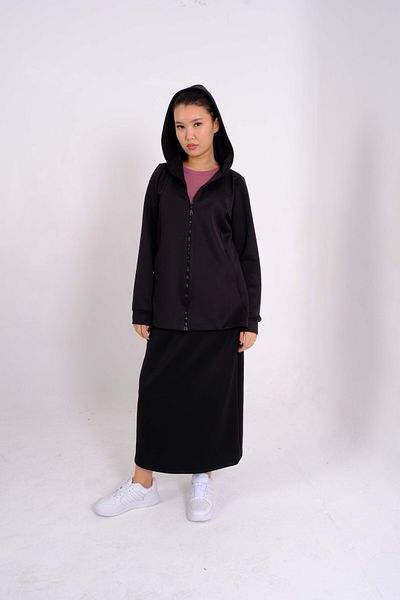 SARE ERKMEN Scuba Fabric Skirted Tracksuit Set