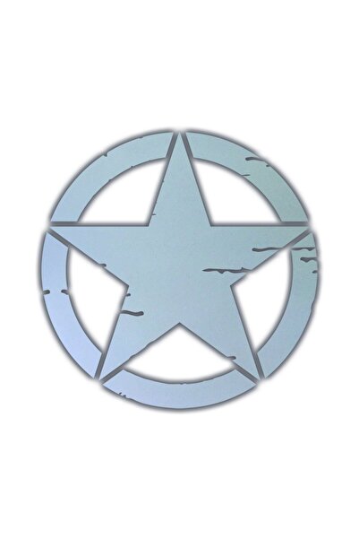 Çınar Extreme Küçük Boy Eskitilmiş Askeri Yıldız Reflektif Sticker Çınar Extr...