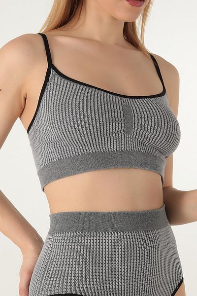 GIGOTTO Seamless Patterned Soft Bustier