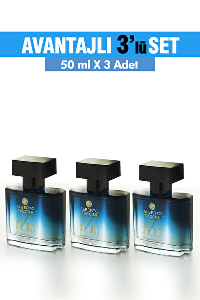 Alberto Taccini 3'Lü Set Alberto Taccini Sentinus Erkek Parfümü 50 ml