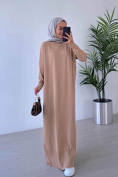 Ka Hijab Mercerized Hijab Φόρεμα - Γαλακτοκαφέ