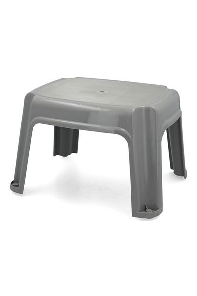 Gracious Living Plastic Single Non-Slip Feet Solid Step Stool 136kg