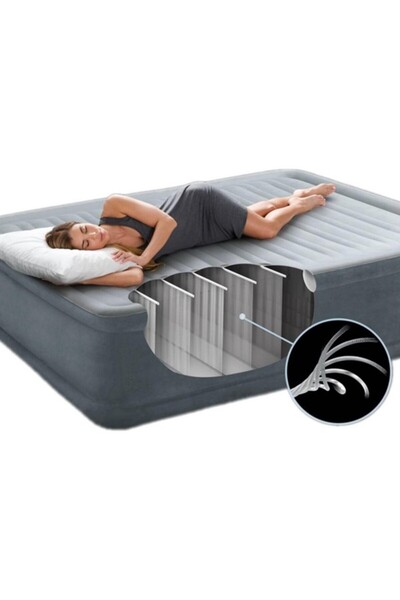Intex Queen Size Air Bed with Built-In Electric Air Pump