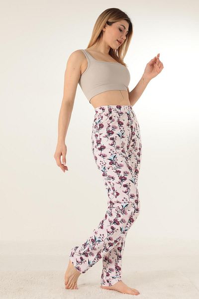 Doremi Floral Patterned Pajama Bottoms