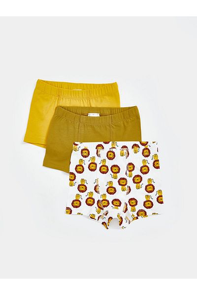 LC Waikiki Lcw Baby Beli Lastikli Erkek Bebek Boxer 3'lü