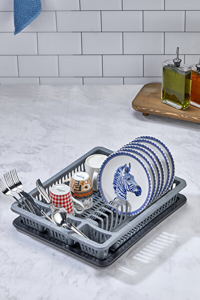 Homie Tezgah Üstü Bulaşıklık - Kurutmalık - Tabaklık - Bardaklık - Kaşıklık