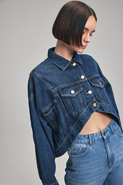 adL Asimetrik Jean Ceket