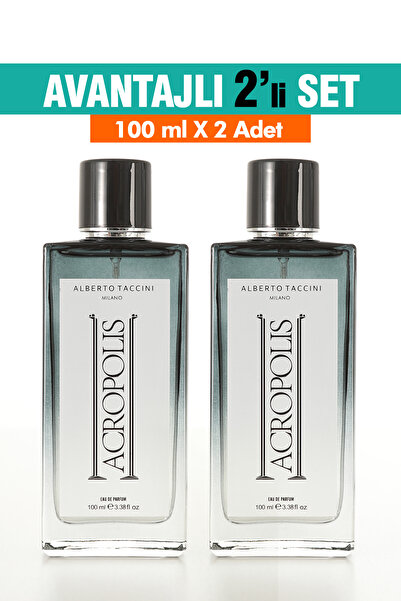 Alberto Taccini 2'Li Set Alberto Taccini ACROPOLIS Erkek Parfümü - 100 ml