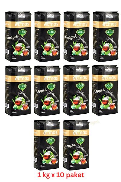 Elmas Çay Gold Tirebolu Black Bulk Tea 1000 g X 10 Packs