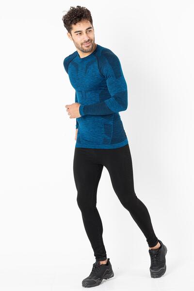MioFit Men's Active Sportive Long Sleeve Seamless Sports T-Shirt