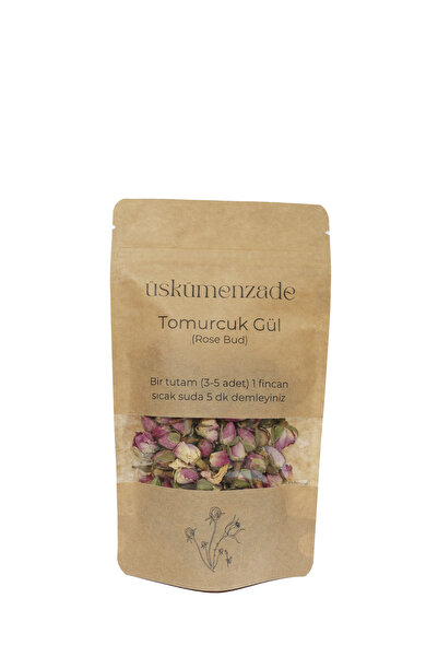 ÜSKÜMENZADE Tomurcuk Gül Kurusu 30gr (Doğal Kurutulmuş, Elenmiş, Kokulu)